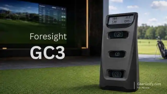 Foresight GC3 golf camera, highlighted in a detailed review, designed for precise golf swing analysis and performance tracking.