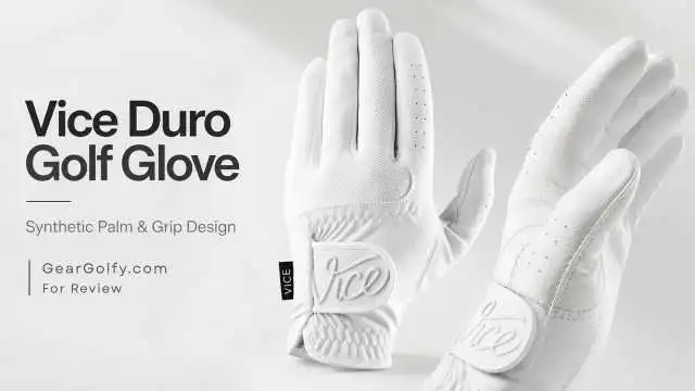 Vice Duro golf glove synthetic palm and grip design